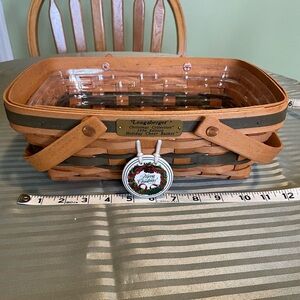 Longaberger Holiday Cheer Basket - Brown and Green